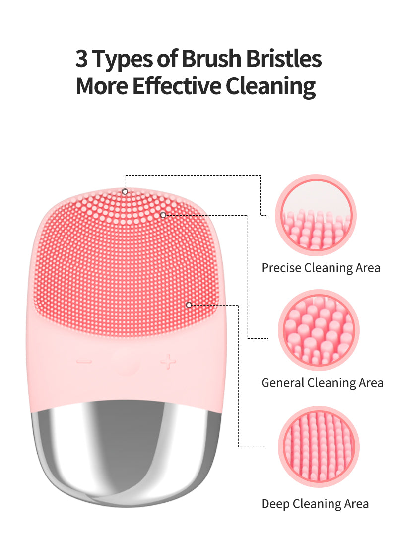 Glow Cleanse Silicone Facial Brush ✨